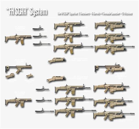 Scar Chart Scar H, Airsoft Guns, Weapons Guns, Battle - Scar L Barrel ...