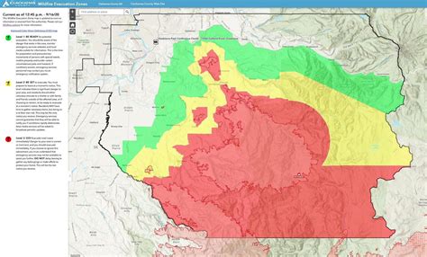 Evacuation map for fire in fort carson - perdown