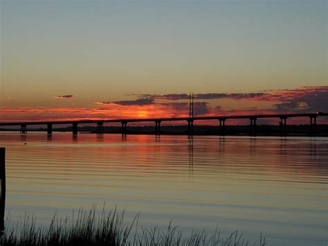 Cedar Point, NC : Bogue Sound at Sunrise - photo taken from Cedar Point ...