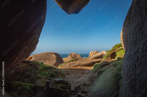 Côte de granit rose Stock Photo | Adobe Stock