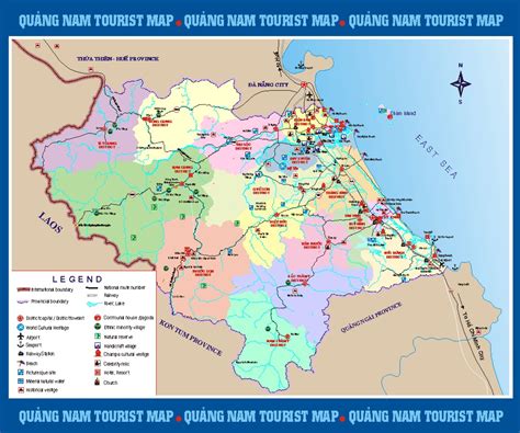 Quang Nam Tourist Map - Quang Nam • mappery