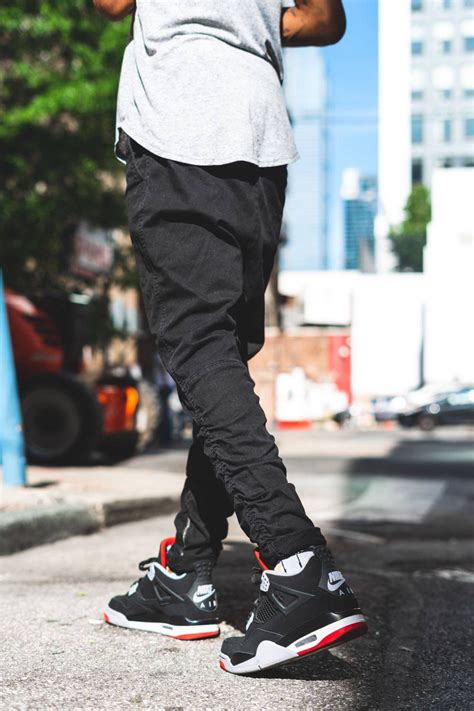 OnFeet Styles on GOAT | Jordans outfit for men, Jordan retro 4 bred ...