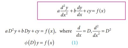 A general second order linear differential equation with constant ...