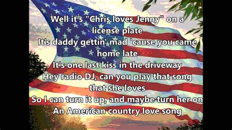 Jake Owen - American Country Love Song (Lyrics) - YouTube