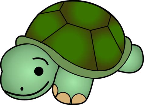 Turtle Clip Art - Green Turtle Image