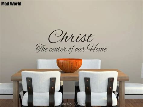 Christ the center of our home christian religious Wall Art Sticker Wall ...