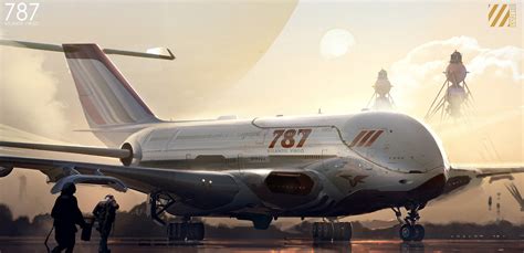 concept ships: Aircraft concept art by Oscar Cafaro