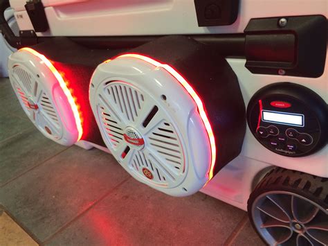 Custom stereo cooler with water proof 8" marine speakers, Amp ...