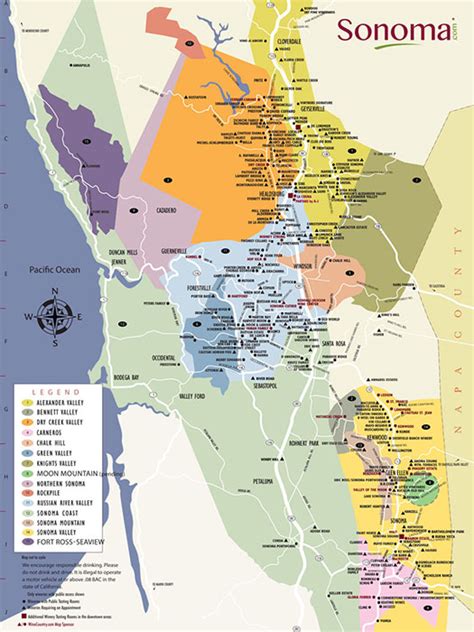 Northern California Wine Country Map - Sammy Coraline