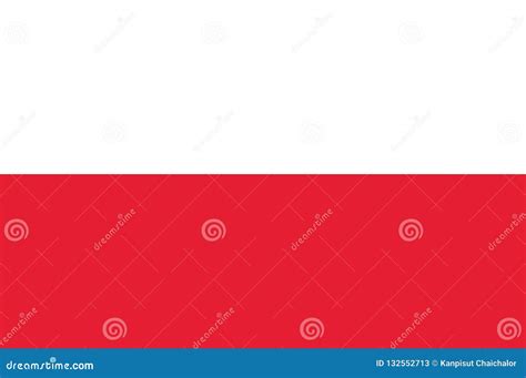 Poland Flag, Official Colors and Proportion Correctly. National Poland ...