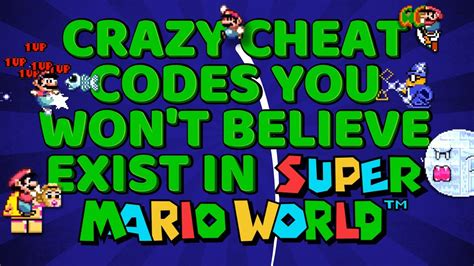 The BEST CHEAT CODES of Super Mario World | CHEAT COMPILATION 1 - YouTube