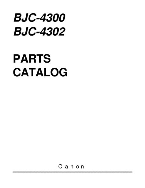 CANON BJC 4300P 4302 Service Manual download, schematics, eeprom ...