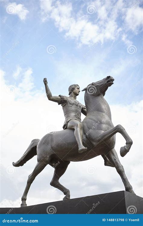 Alexander the Great Statue stock photo. Image of conquer - 148813798