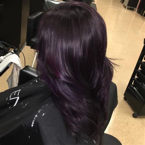 Image result for deep violet chocolate brown hair color ... | Plum hair ...