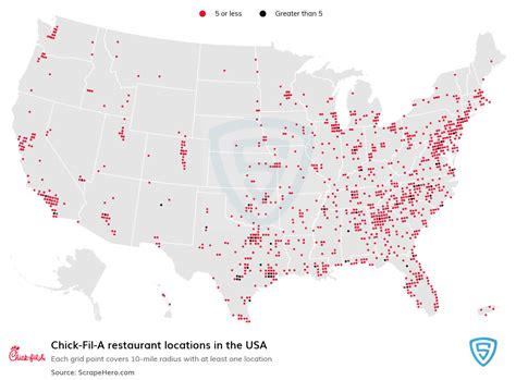 List of all Chick-fil-A store locations in the USA | ScrapeHero Data Store