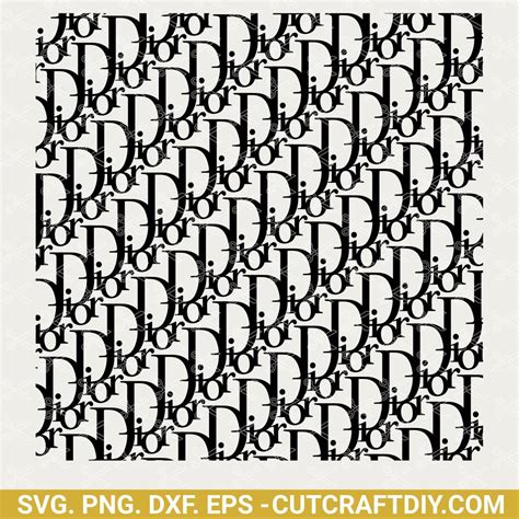 Dior Fashion Pattern SVG Cut File, Seamless Dior Monogram Pattern SVG