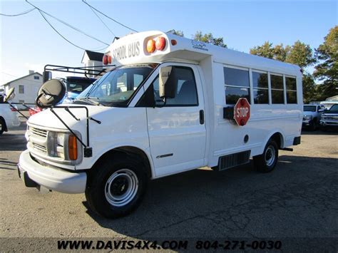 2002 Chevrolet Express 3500 Shuttle Bus/School Bus Style Girardin ...