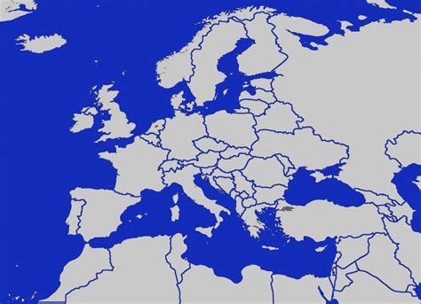 Blank Map of Europe – Map of Europe | Europe Map