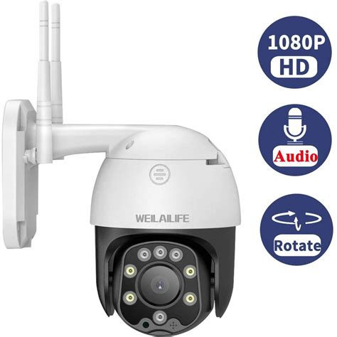 Wireless Security Camera Outdoor, WEILAILIFE 1080P Wi-Fi Home Security ...