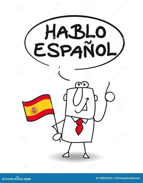 I Speak Spanish Stock Illustration - Image: 39838264