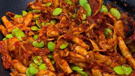 Sotong Kering Sambal Kering - YouTube