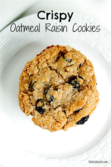 Crispy Oatmeal Raisin Cookies - Belle Vie