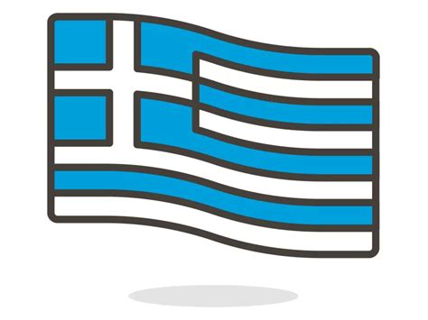 Greece Flag Emoji Icon PNG vector in SVG, PDF, AI, CDR format