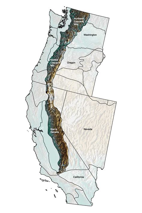 Topographic Map Of Cascade Mountains - Franny Antonietta