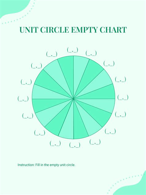 Unit Circle Empty Chart in Illustrator, PDF - Download | Template.net