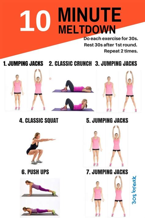 the 10 minute workout plan for beginners includes exercises to help you ...