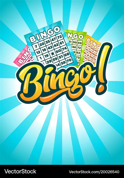 Bingo poster Royalty Free Vector Image - VectorStock