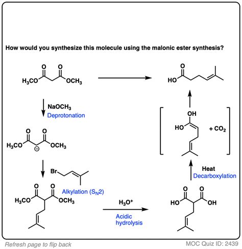 The Malonic Ester and Acetoacetic Ester Synthesis – Master Organic ...