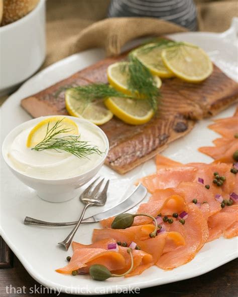 Smoked Salmon Platter- That Skinny Chick Can Bake