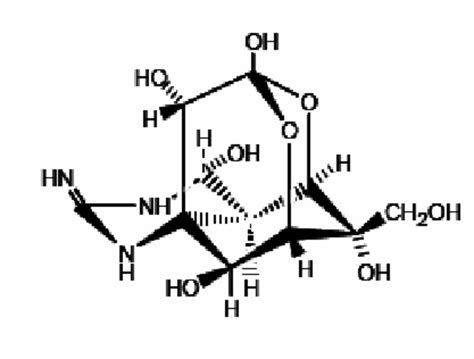 Molecular structure of tetrodotoxin. | Download Scientific Diagram