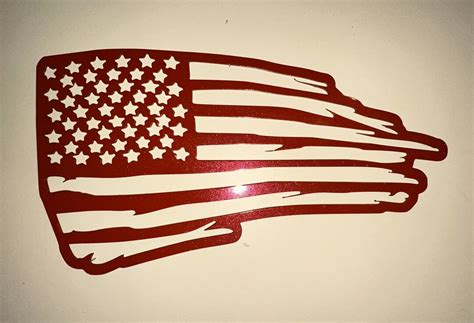 Torn American Flag Metal Wall Art - Etsy