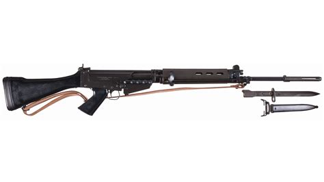 Fabrique Nationale FAL Semi-Automatic Rifle with Bayonet | Barnebys