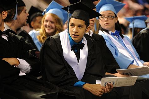 Vista Ridge High School graduates wait for a band performance during a ...