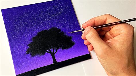 Easy Night Sky Painting