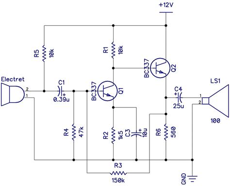 2n3055 Transistor Power Amplifier Circuit Diagram