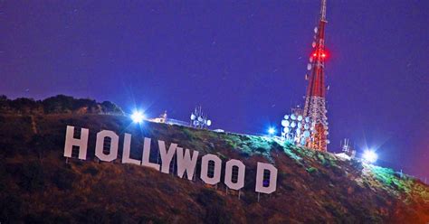 Hollywood Sign at Night - LOCK STOCK