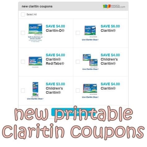 new printable claritin coupons... direct links: http://www ...