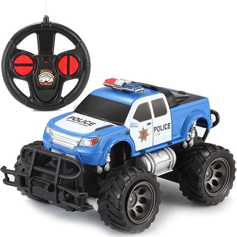 Toy RC Remote Control Police Car Monster Truck Radio Control Kids ...