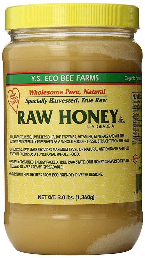 Amazon.com: YS Eco Bee Farms RAW HONEY - Raw, Unfiltered, Unpasteurized ...