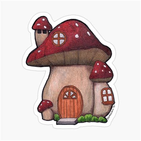 How To Draw A Mushroom House at How To Draw