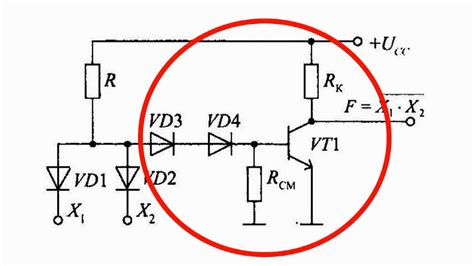 And Logic Gate Circuit Diagram Transistor