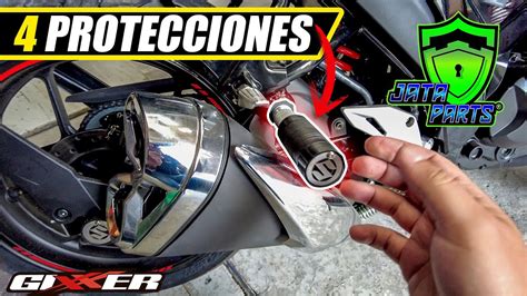 🔰 4 Mejores PROTECCIONES para MOTO 🏍 [SUZUKI GIXXER 150 FI] Jata Parts ...