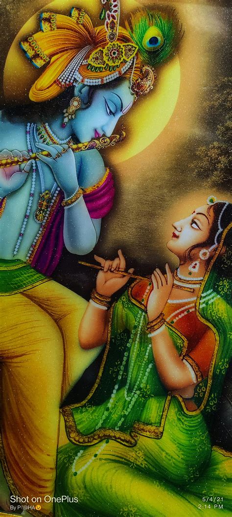 Radha krishna, painting, theme, HD phone wallpaper | Peakpx