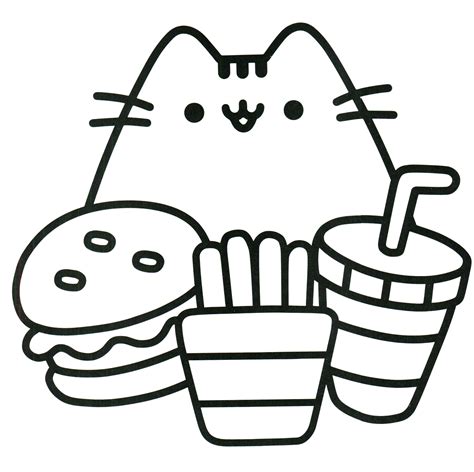 Pusheen Coloring Pages - GetColoringPages.com