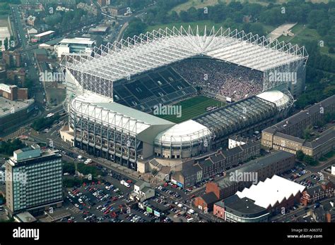 Aerial view of Newcastle United Football Club, also known as St Stock ...