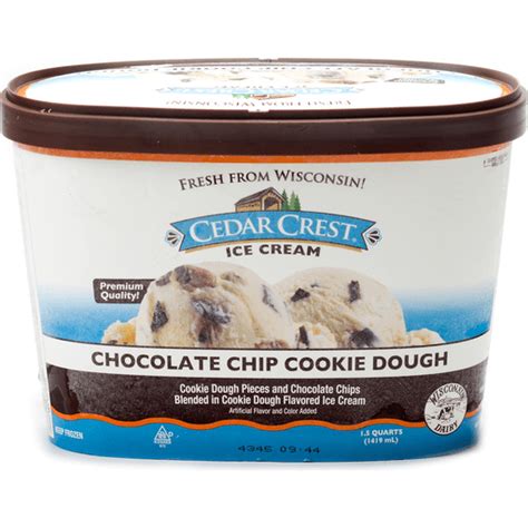 Cedar Crest Chocolate Chips Cookie Dough Ice Cream | Ice Cream | Ptacek ...